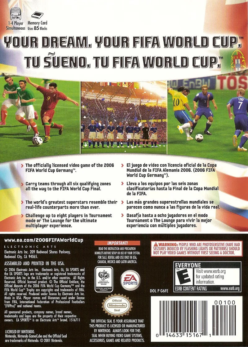 FIFA World Cup: Germany 2006 box back