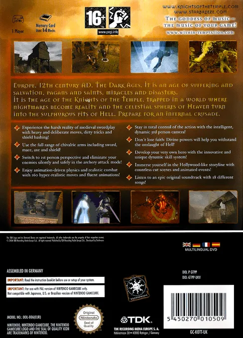 Knights of the Temple: Infernal Crusade box back