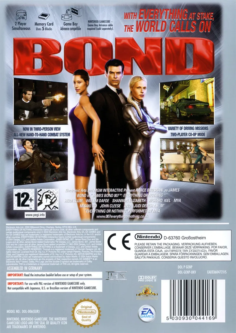 007: Everything or Nothing box back