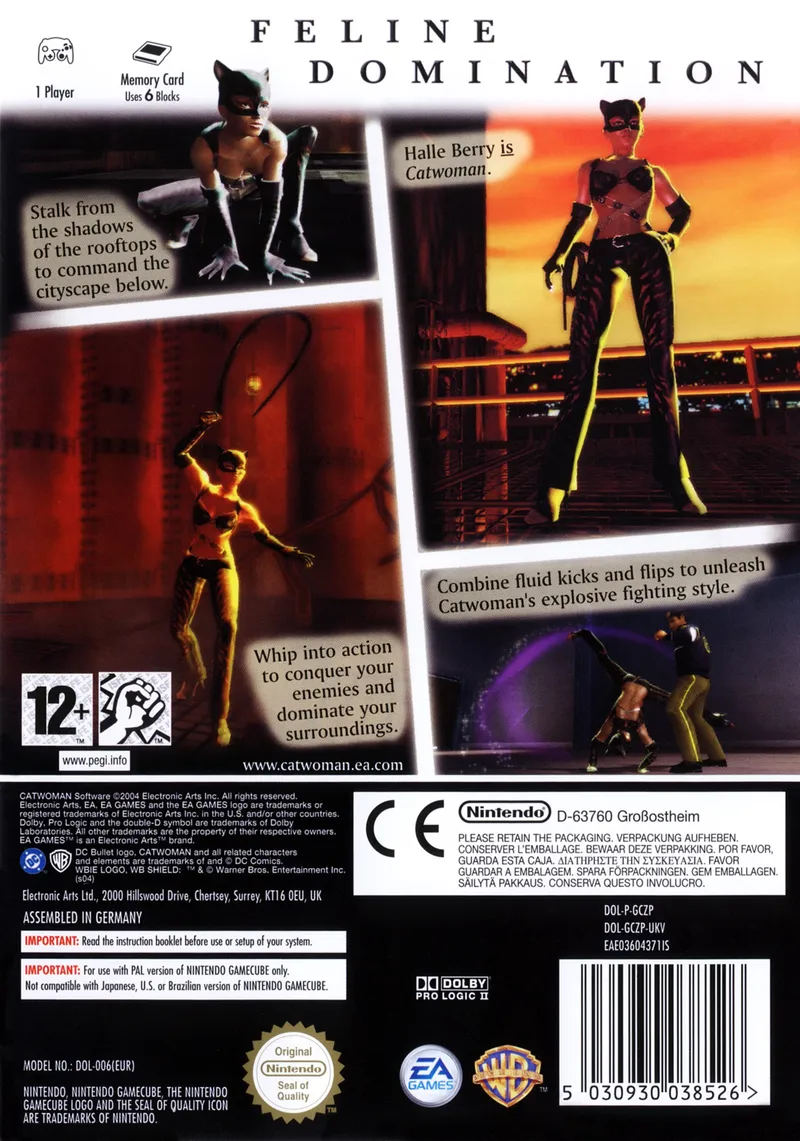 Catwoman box back