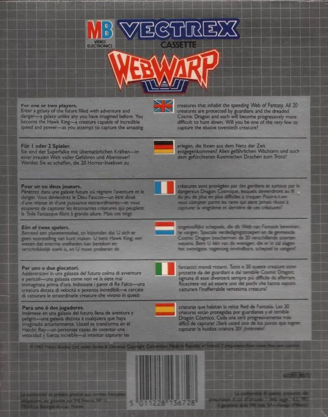Web Wars box back