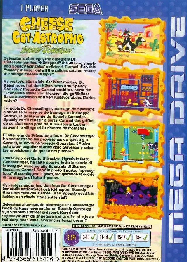 Cheese Cat-astrophe Starring Speedy Gonzales box back