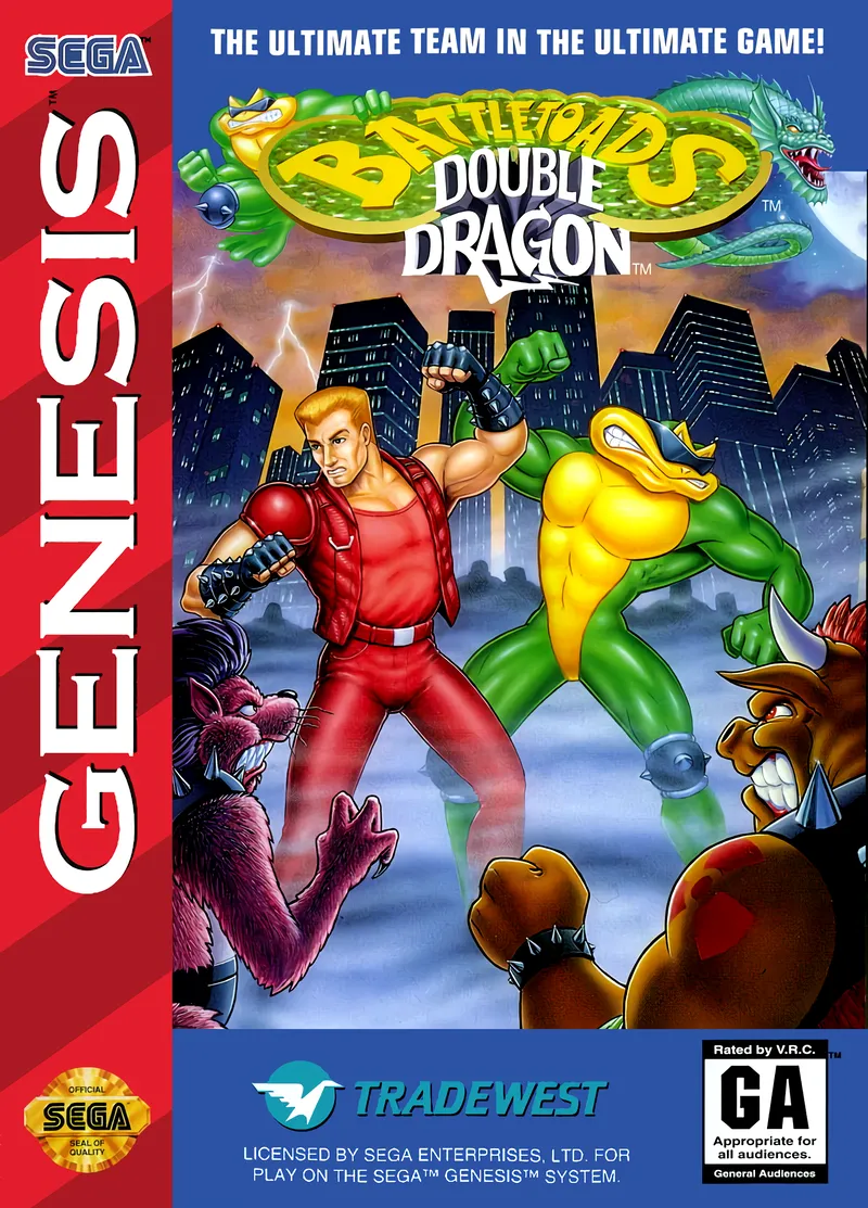 Battletoads / Double Dragon box art