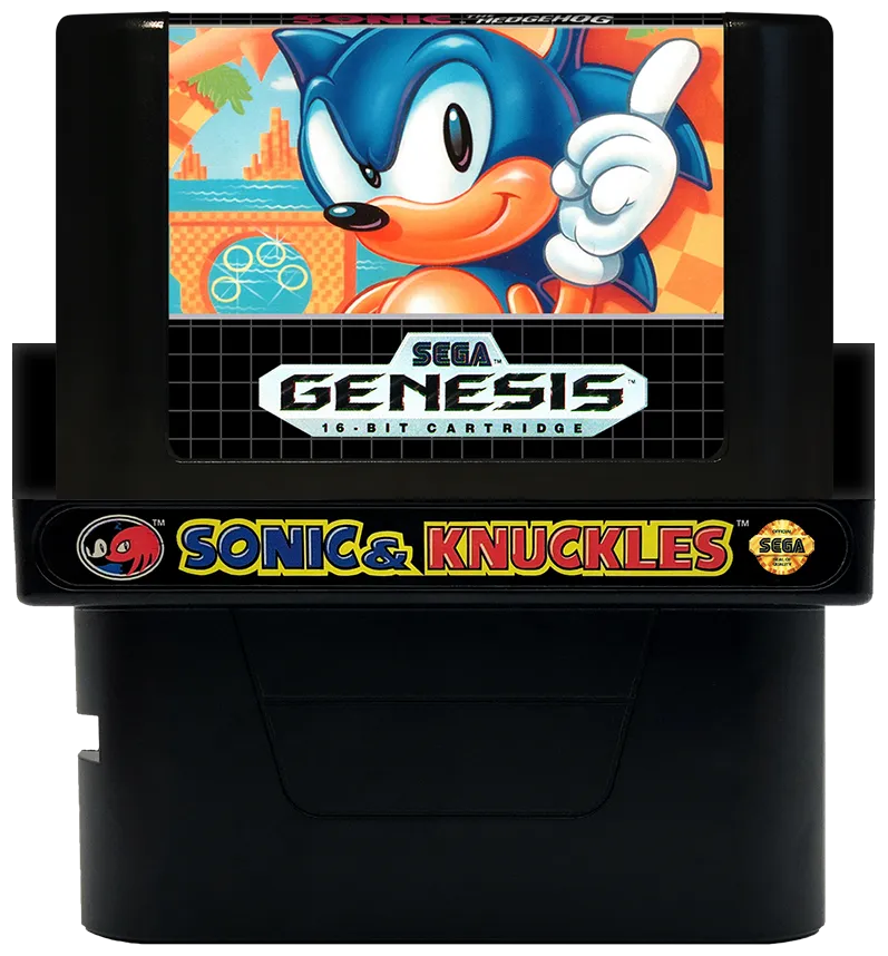 Sonic & Knuckles + Sonic the Hedgehog cart