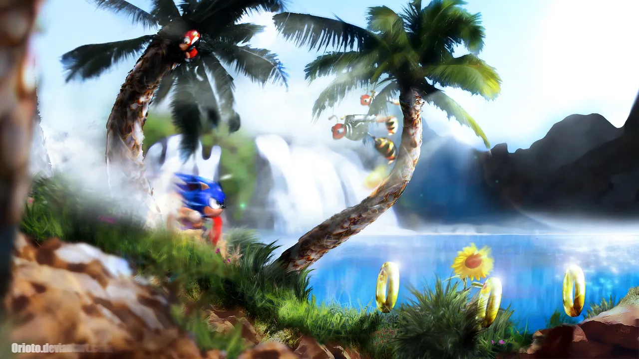 Backdrop artwork for Knuckles the Echidna in Sonic the Hedgehog 2