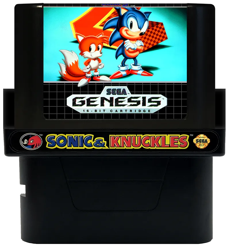 Knuckles the Echidna in Sonic the Hedgehog 2 cart