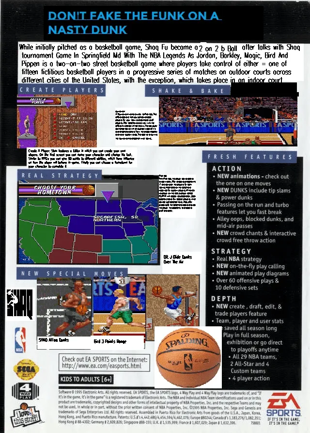 Slam: Shaq vs. the Legends box back