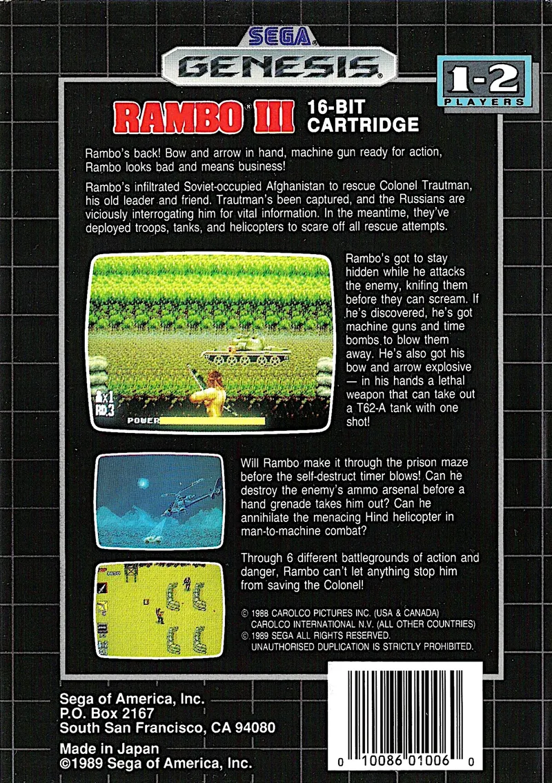 Rambo III box back