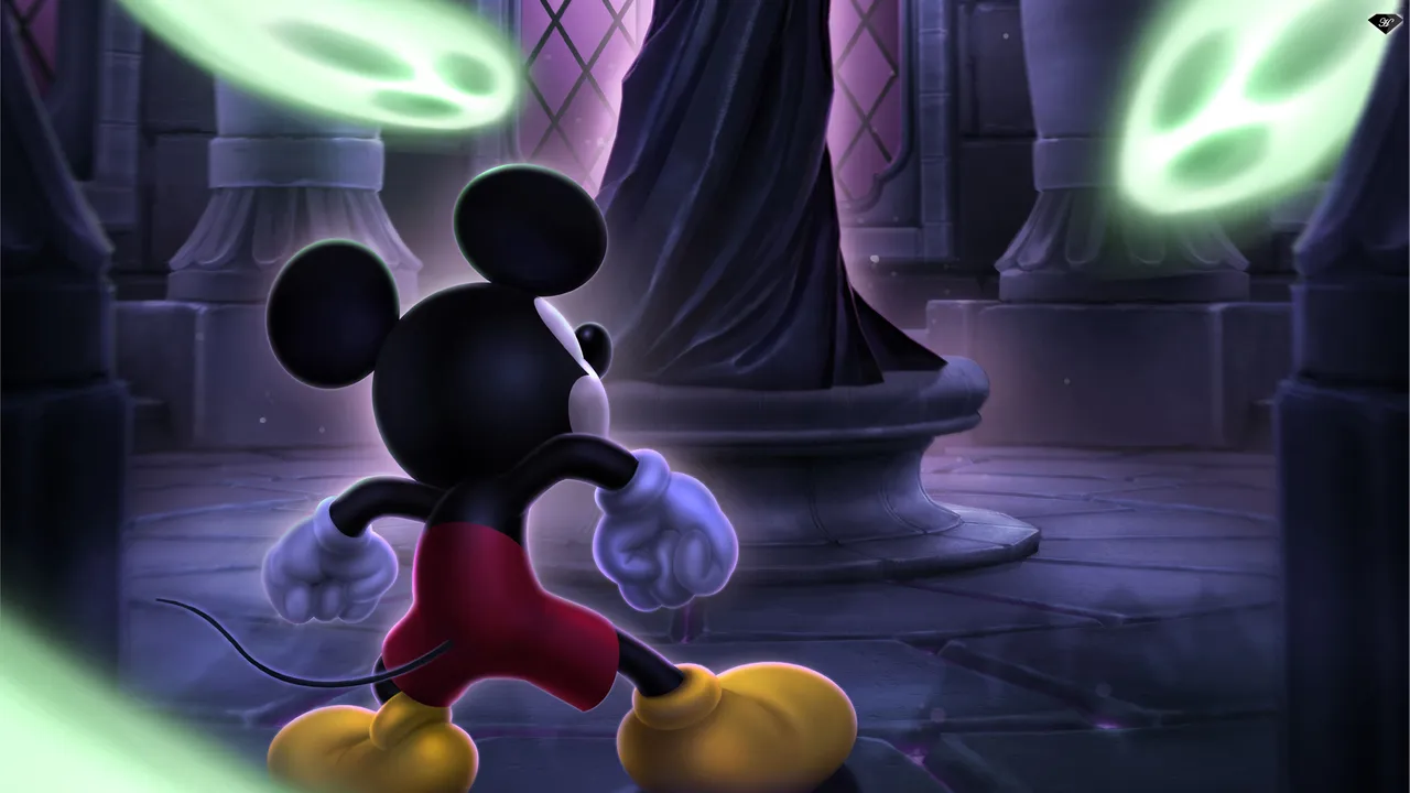 Backdrop artwork for Castle of Illusion Starring Mickey Mouse