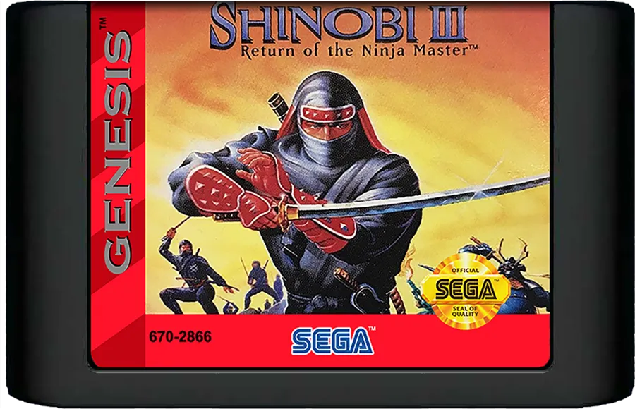 Shinobi III: Return of the Ninja Master cart