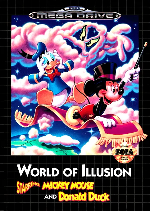 World of Illusion Starring Mickey Mouse and Donald Duck box art