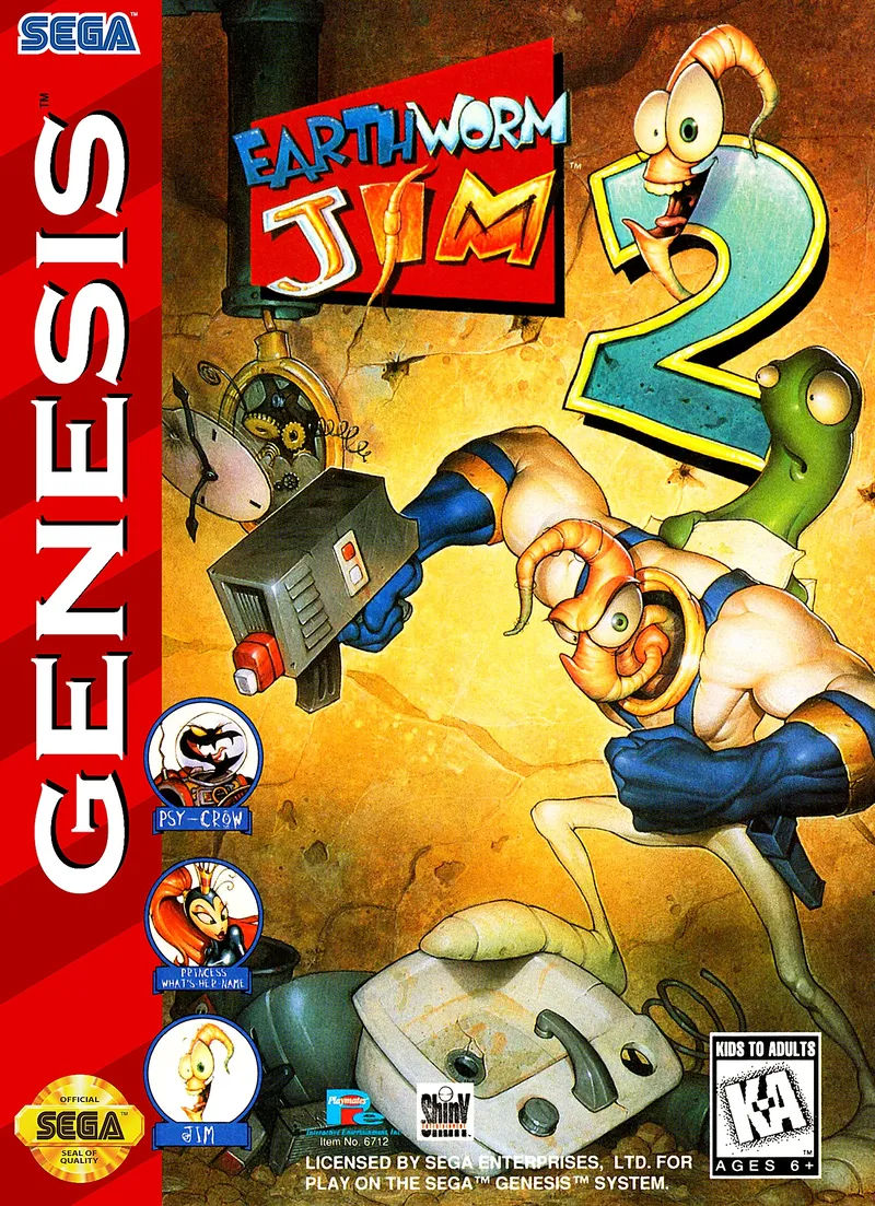 Earthworm Jim 2 box art
