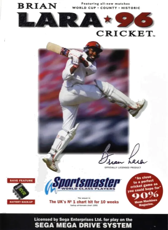 Brian Lara Cricket 96 box art