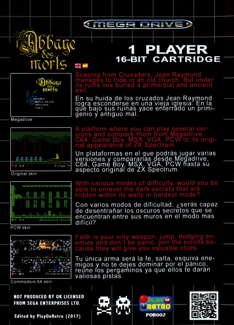L'Abbaye des Morts box back