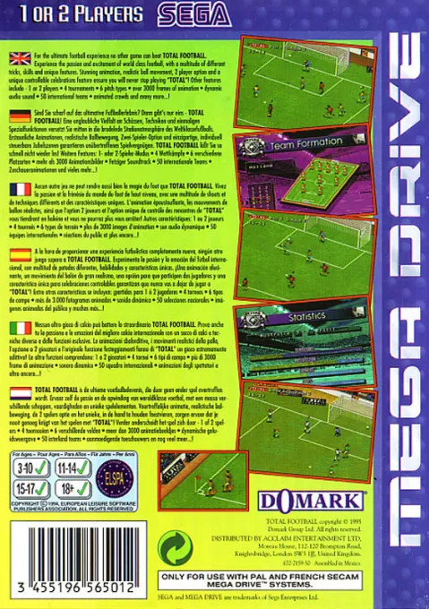 Total Football box back