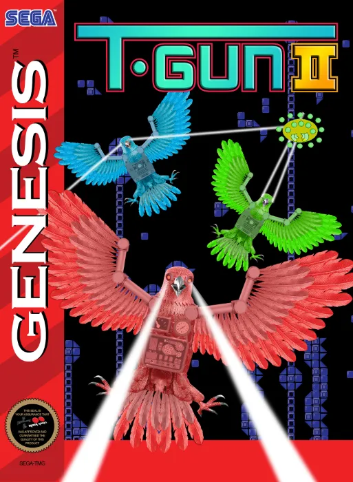 Backdrop artwork for T-Gun II