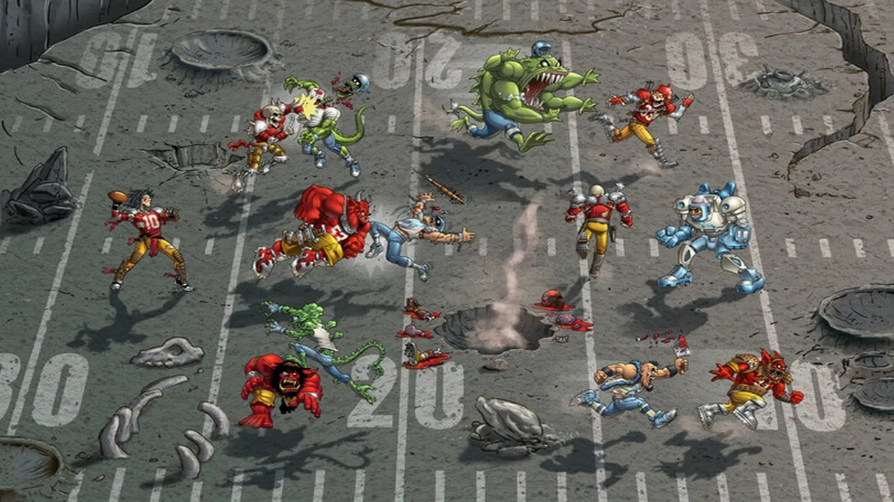 Backdrop artwork for Mutant League Football