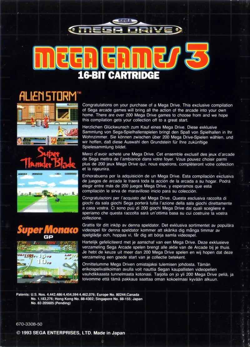 Mega Games 3 box back