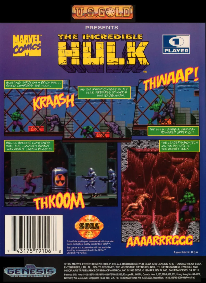 The Incredible Hulk box back