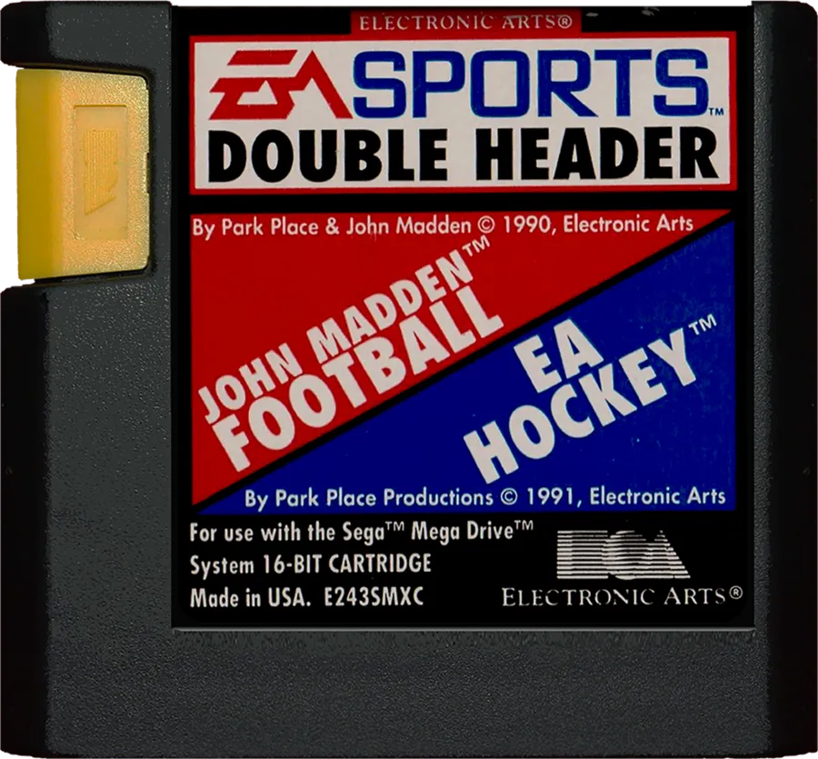 EA Sports Double Header: EA Hockey & John Madden Football cart