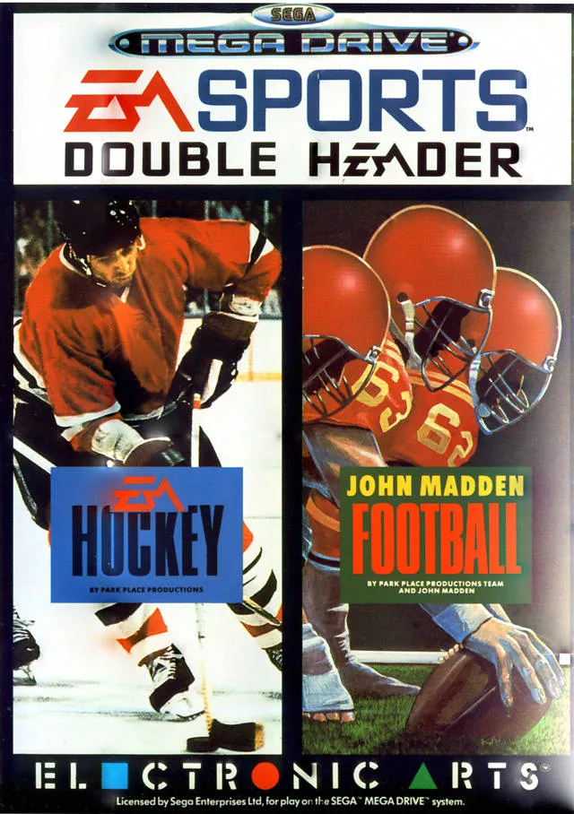 EA Sports Double Header: EA Hockey & John Madden Football box art