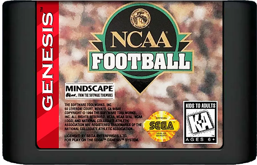 NCAA Football cart