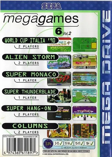 Mega Games 6 Vol. 2 box back
