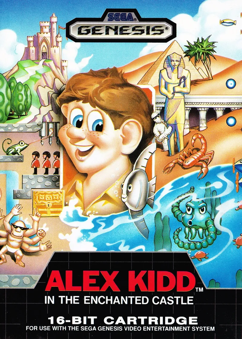 Alex Kidd in the Enchanted Castle box art