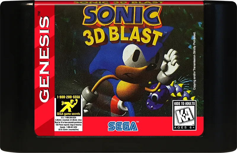 Sonic 3D Blast cart