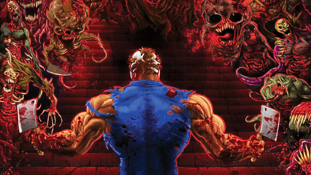 Backdrop artwork for Splatterhouse 2