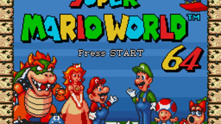 Backdrop artwork for Super Mario World 64