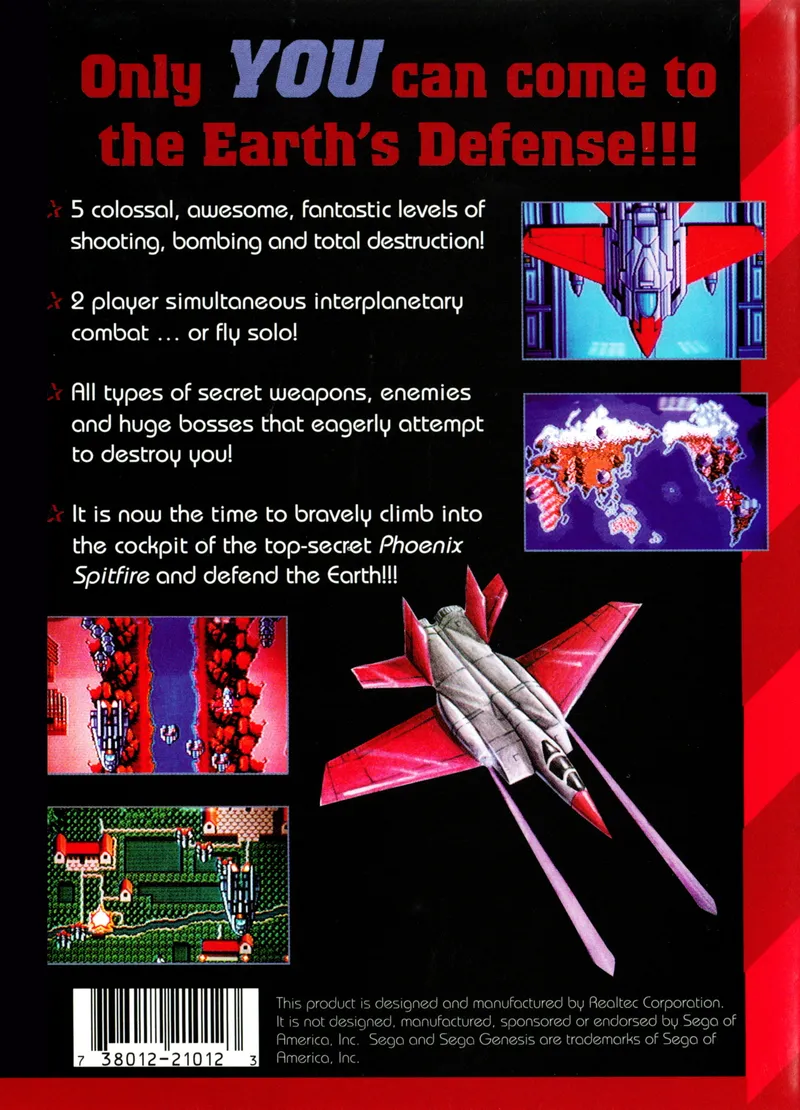 Earth Defense box back