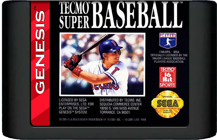 Tecmo Super Baseball cart
