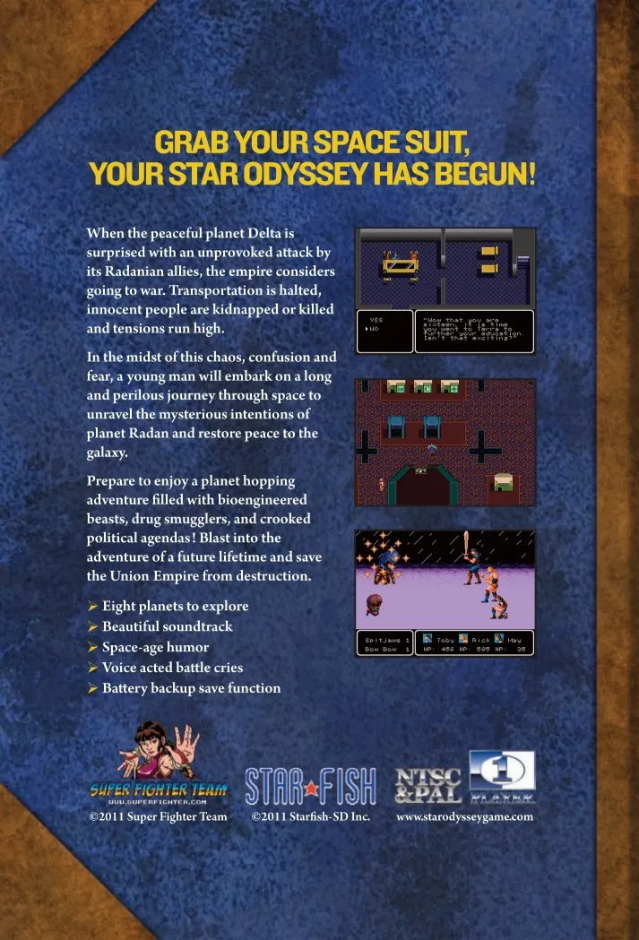 Star Odyssey box back