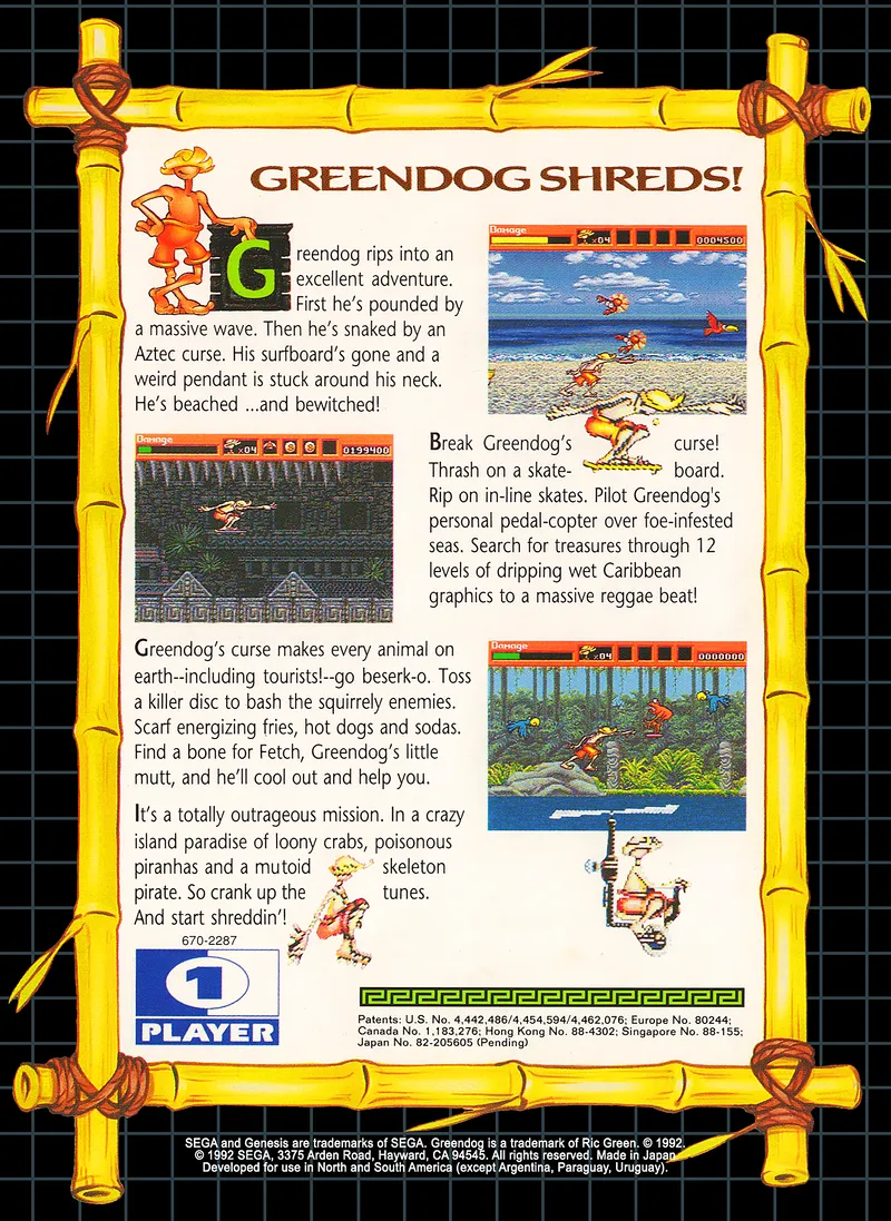 Greendog: The Beached Surfer Dude! box back