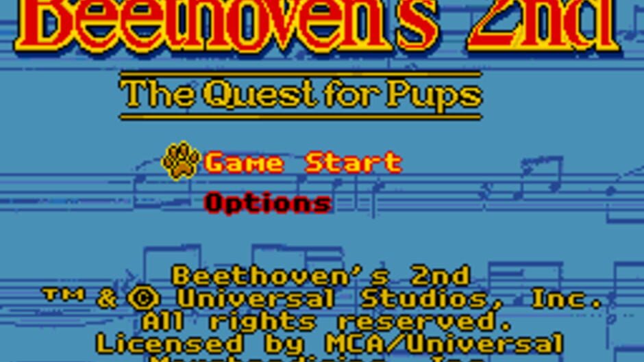 Backdrop artwork for Beethoven's 2nd - The Quest for Pups
