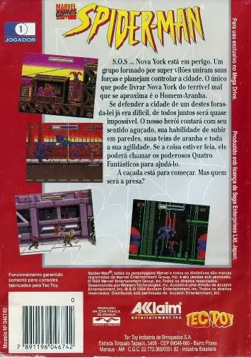 Spider-Man: The Animated Series box back