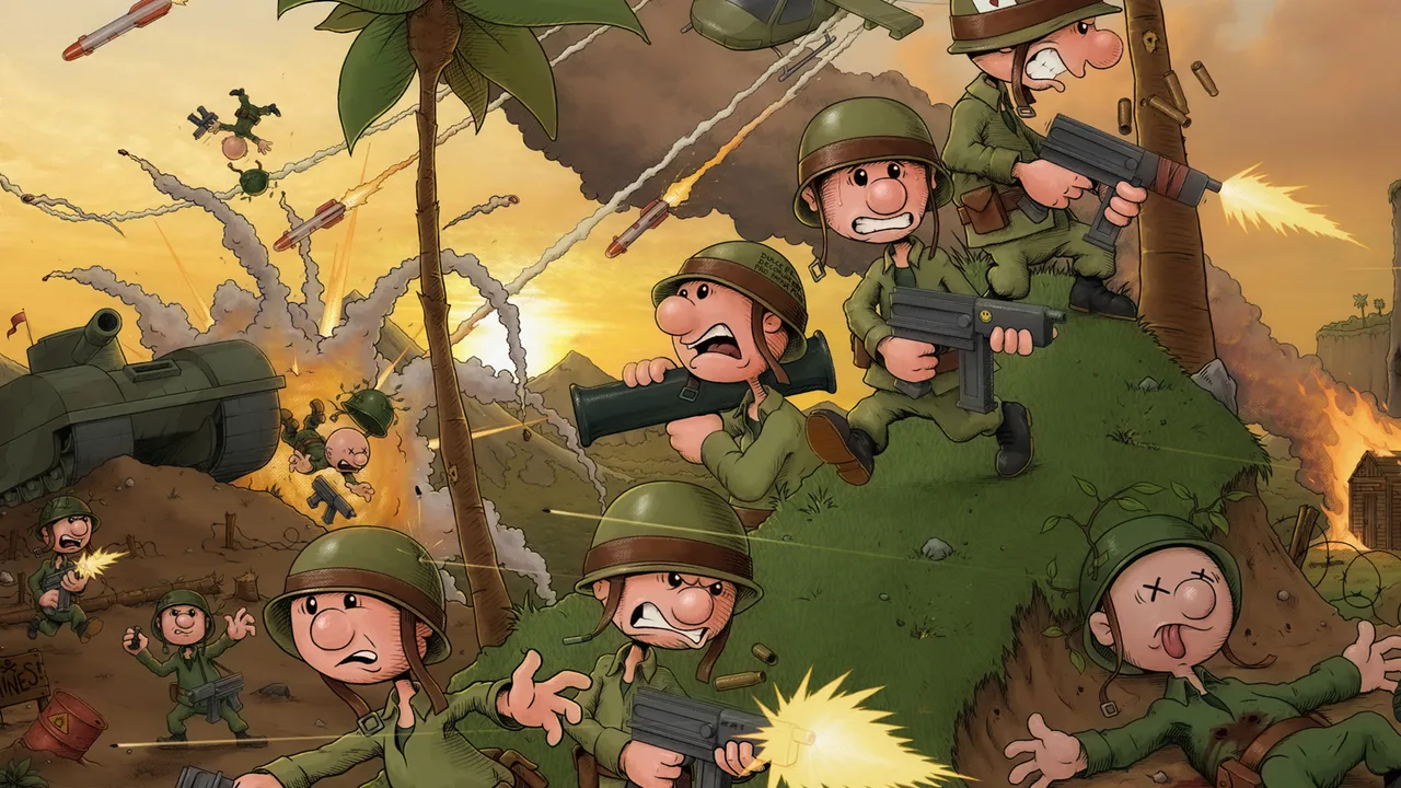 Backdrop artwork for Cannon Fodder