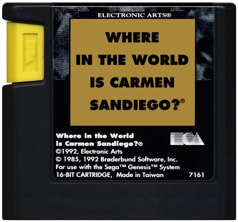 Where In The World Is Carmen Sandiego? cart