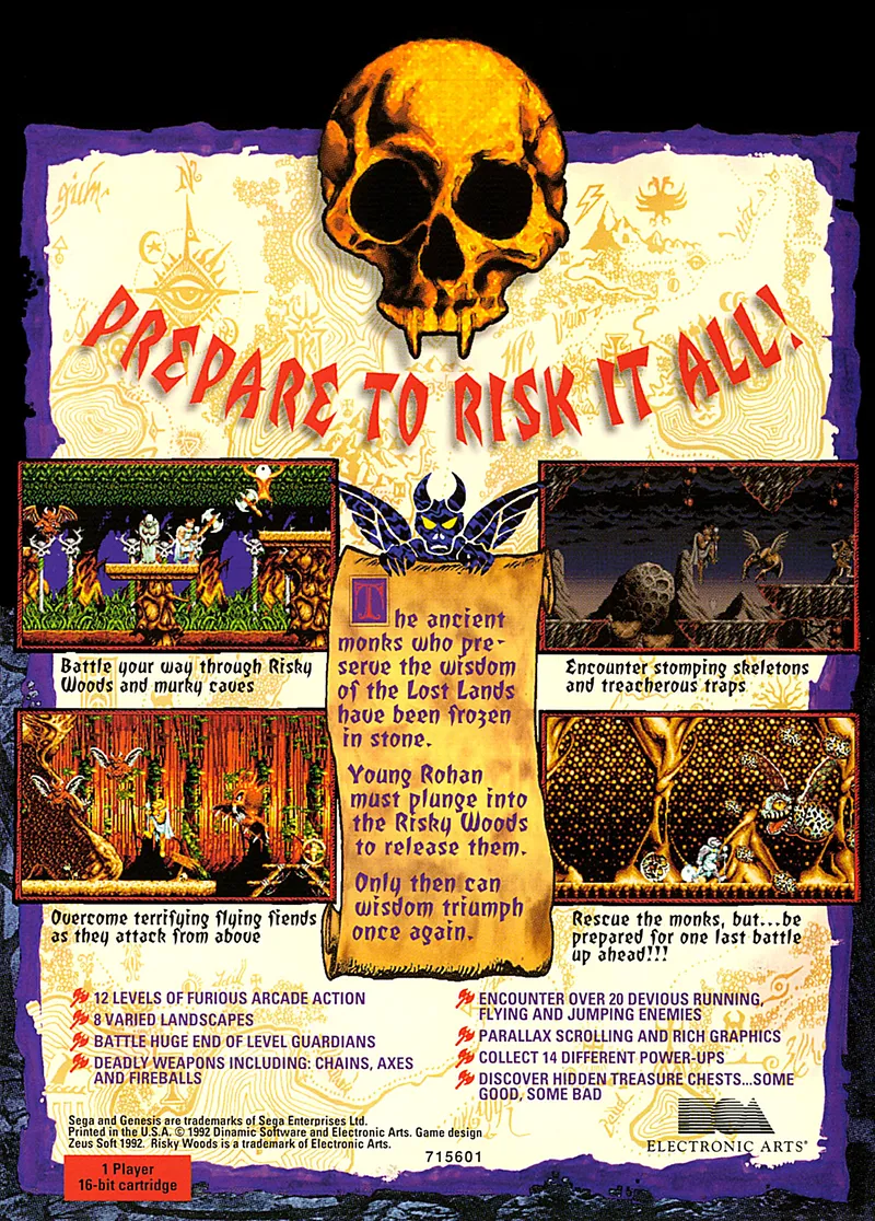 Risky Woods box back