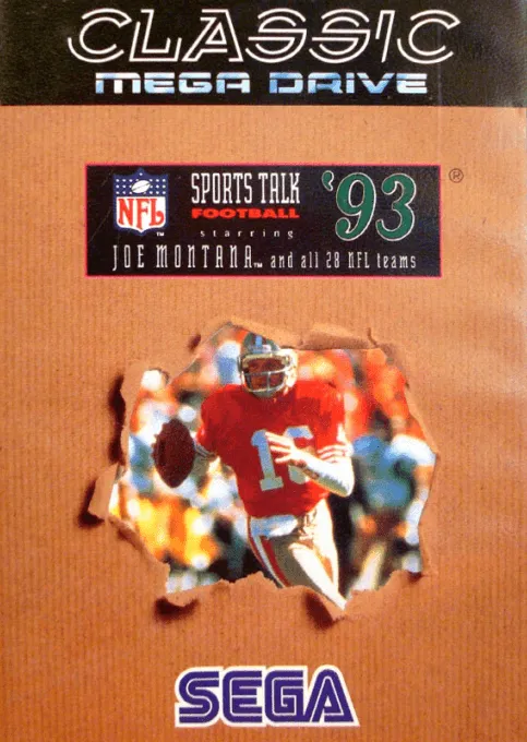 NFL Sports Talk Football '93 Starring Joe Montana box art
