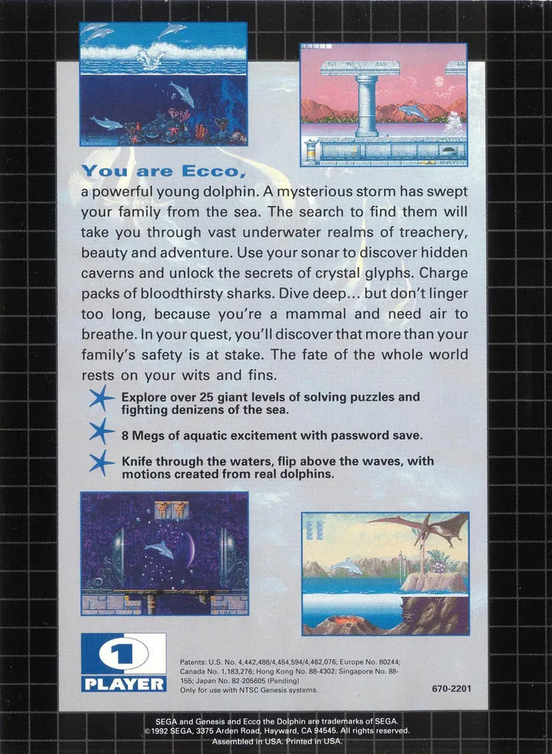 Ecco The Dolphin box back