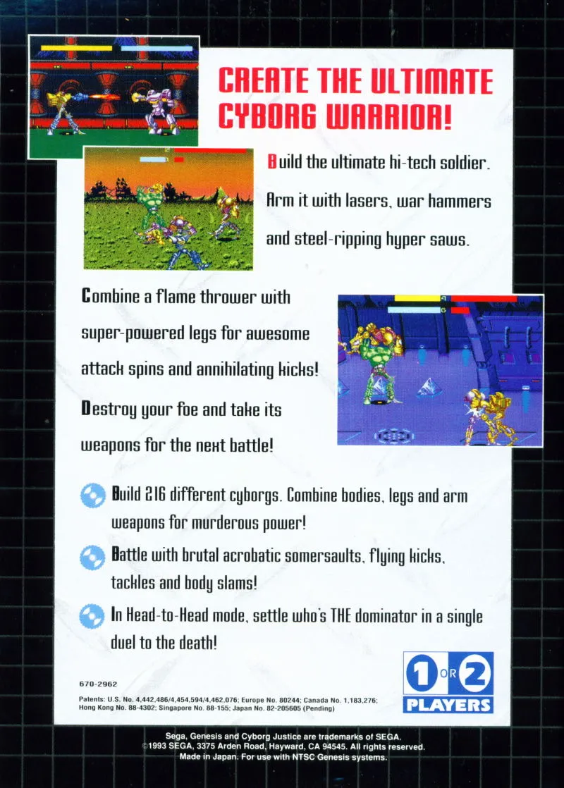 Cyborg Justice box back