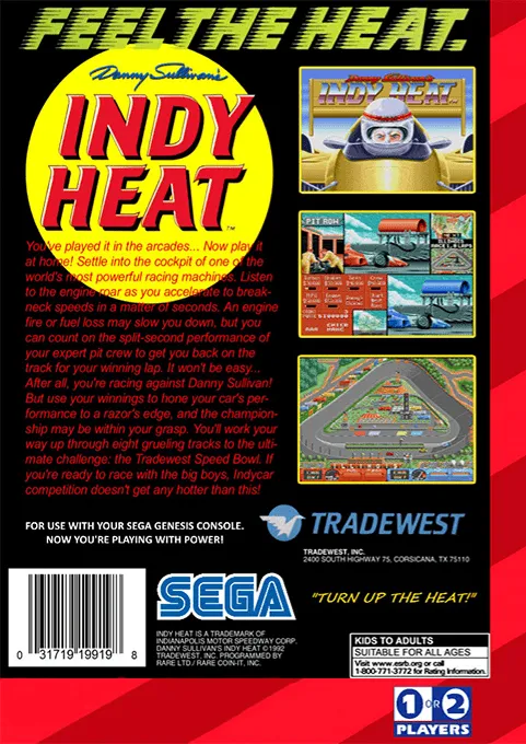 Danny Sullivan's Indy Heat box back