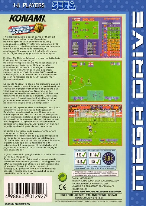 International Superstar Soccer Deluxe box back