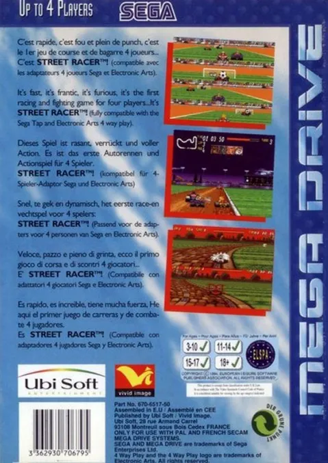 Street Racer box back