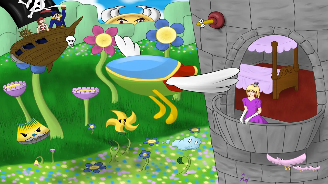 Backdrop artwork for Super Fantasy Zone