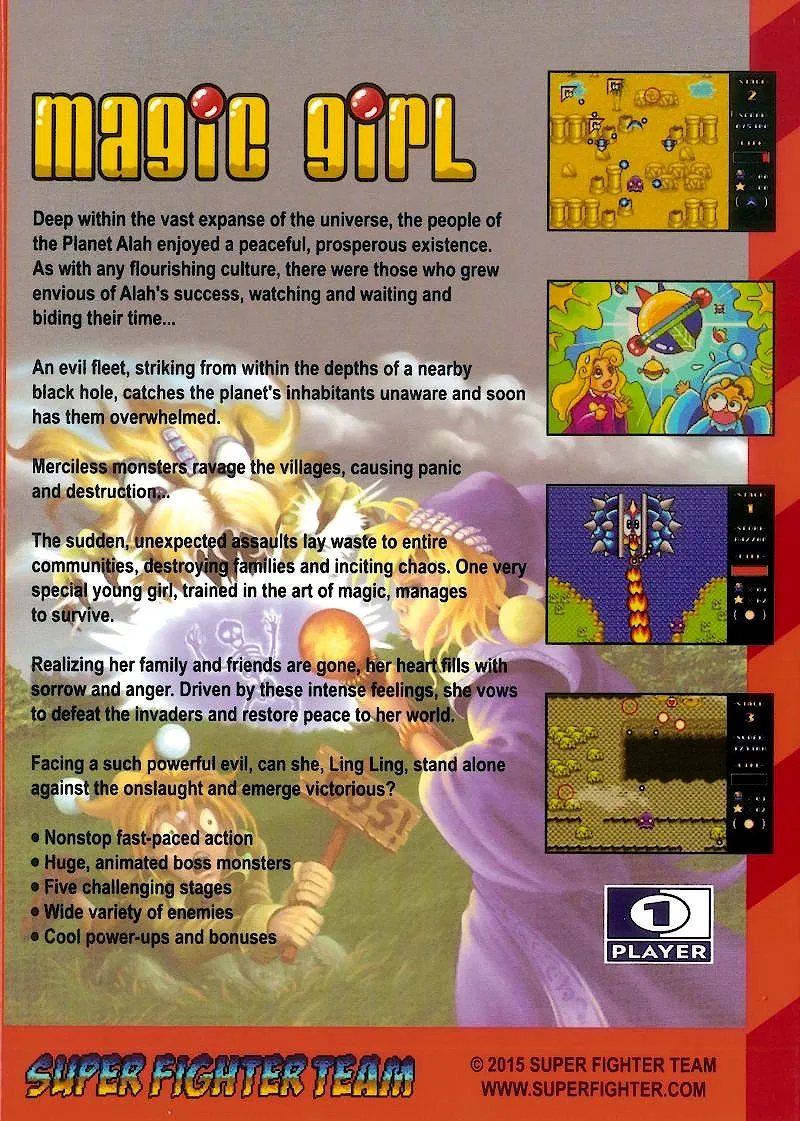 Magic Girl featuring Ling Ling the Little Witch box back