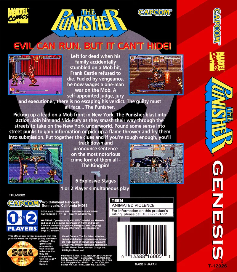 The Punisher box back
