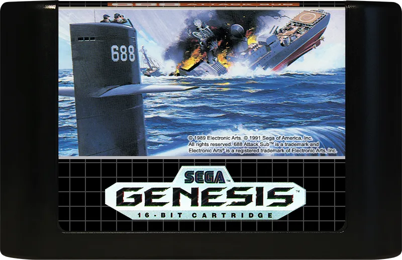 688 Attack Sub cart